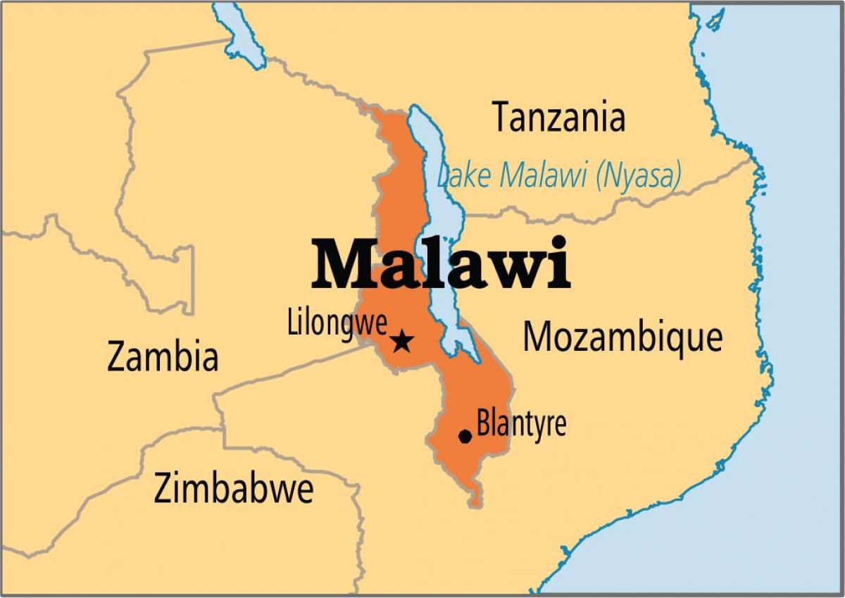 карта лилонгве Малави