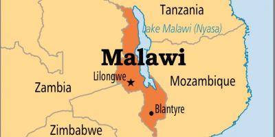 Карта лилонгве Малави